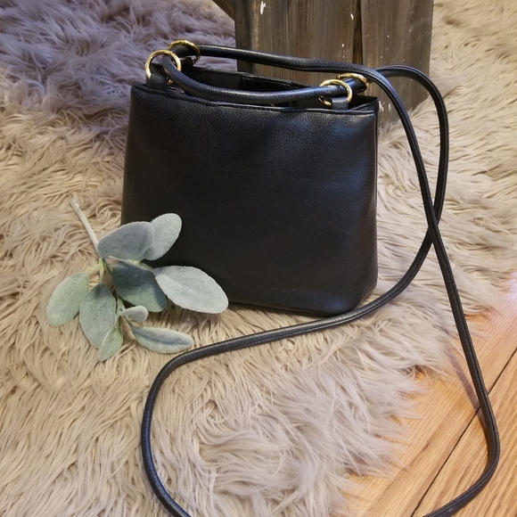 Handbags - Navy Blue Leather Purse ◇ Shoulder or Crossbody